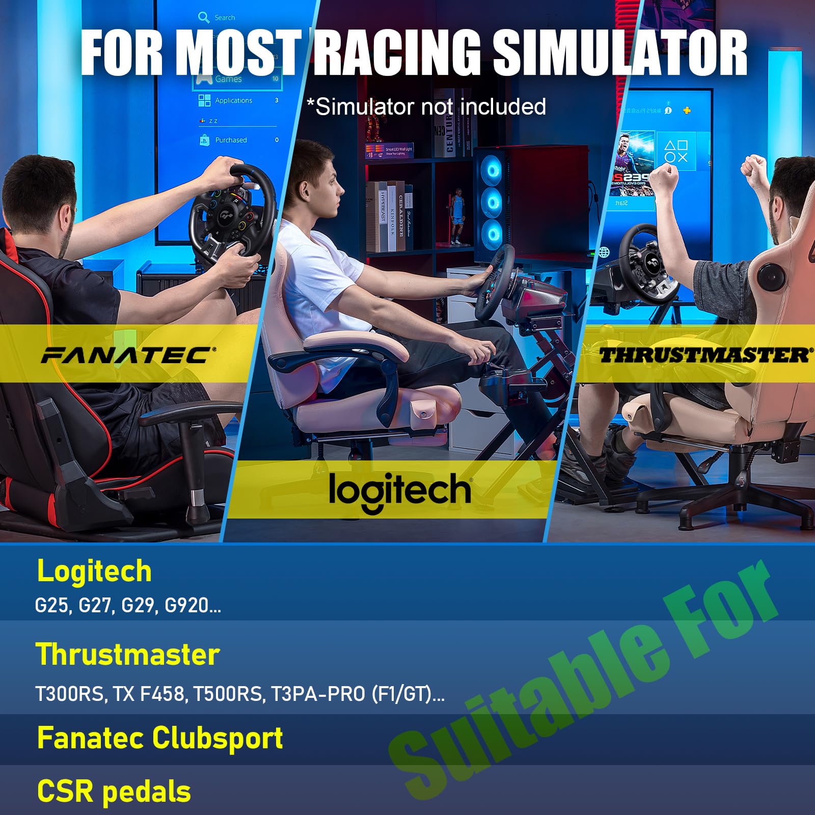 Adjustable Racing Wheel Stand for Logitech Gaming Wheel - GTPLAYER DE