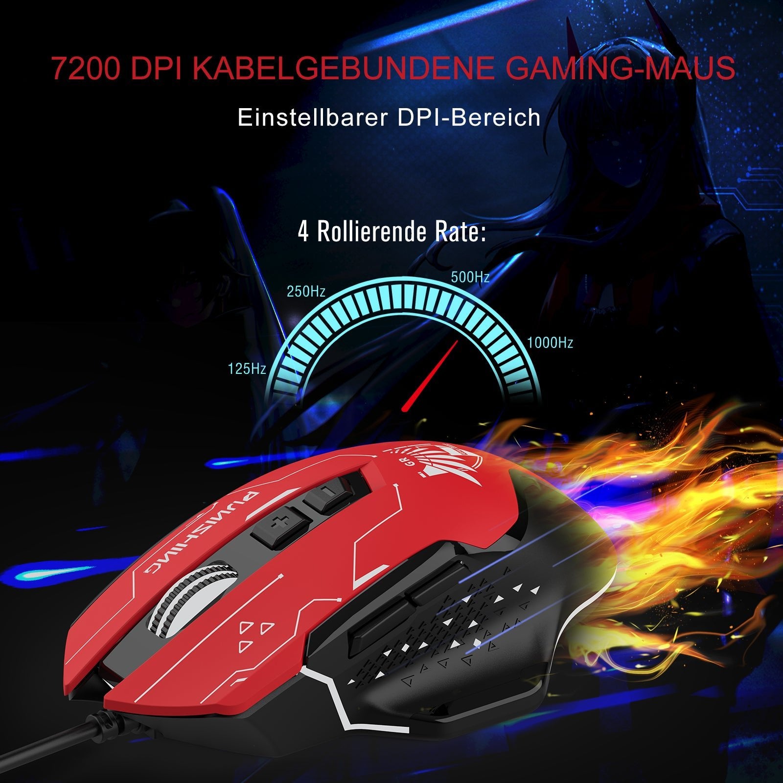 GTPLAYER X PUNISHING: GRAY RAVEN SERIES SPEZIELLE GAMING-MAUS - GTPLAYER DE