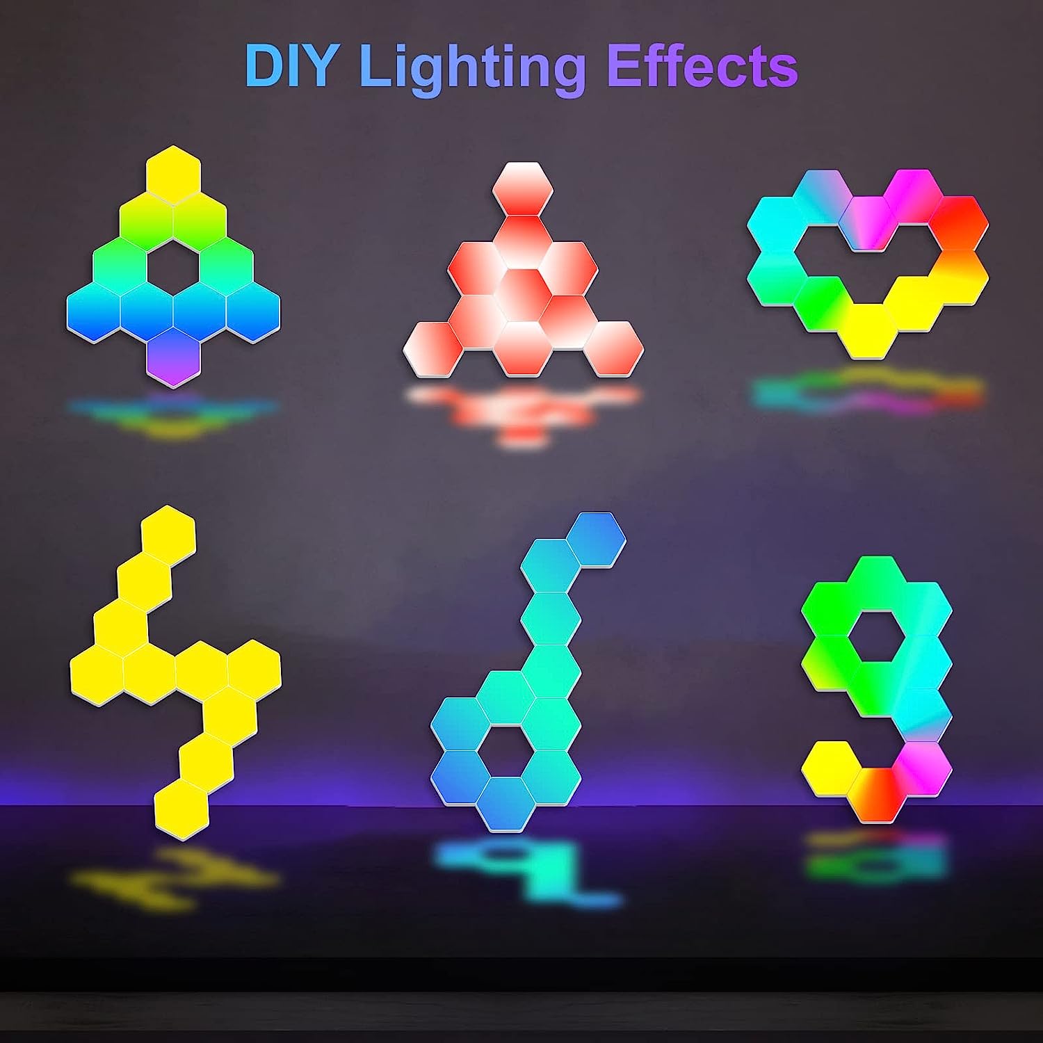 Hexagon LED Wall Light Panels (10 Pack) – GTPLAYER DE